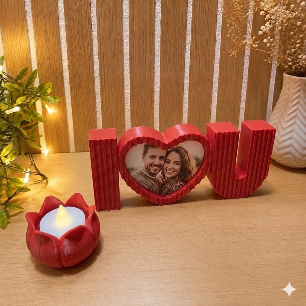 Presente de Natal Porta Foto Placa Decorativa IOU Porta vela Lembrança LANÇAMENTO