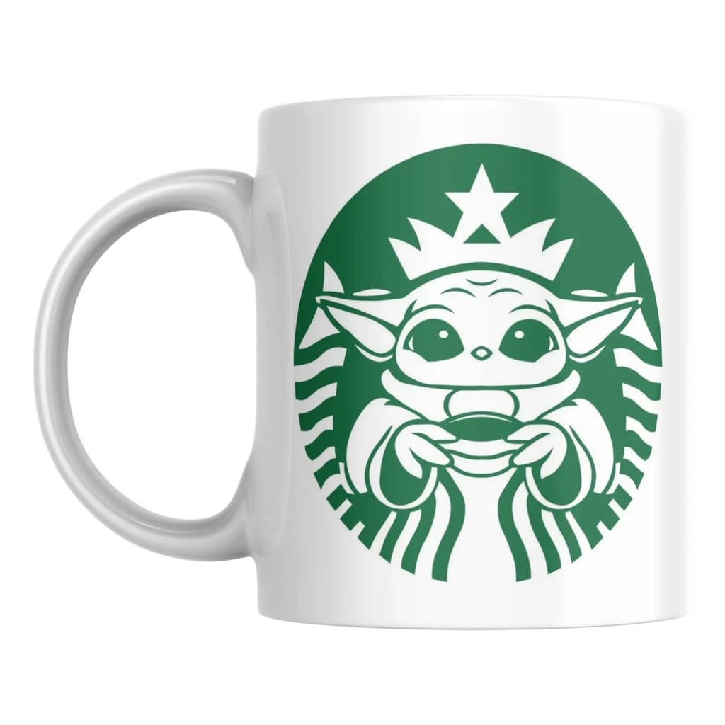 Caneca Baby Yoda Bucks Porcelana Personalizado Premium