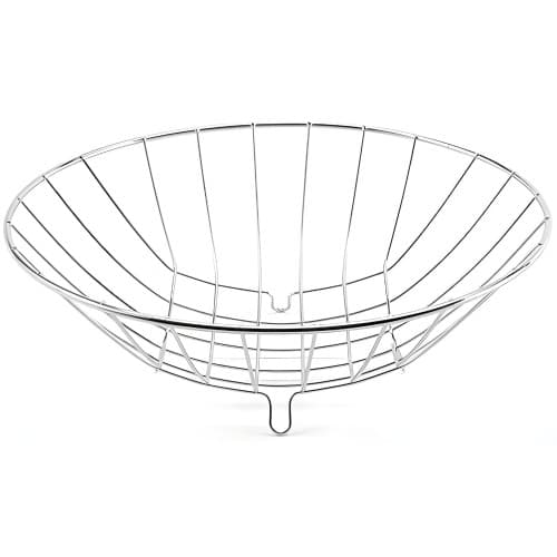 Fruteira Redonda 1 Andar Cromada Fruta E Verdura Cozinha 29cm - Future
