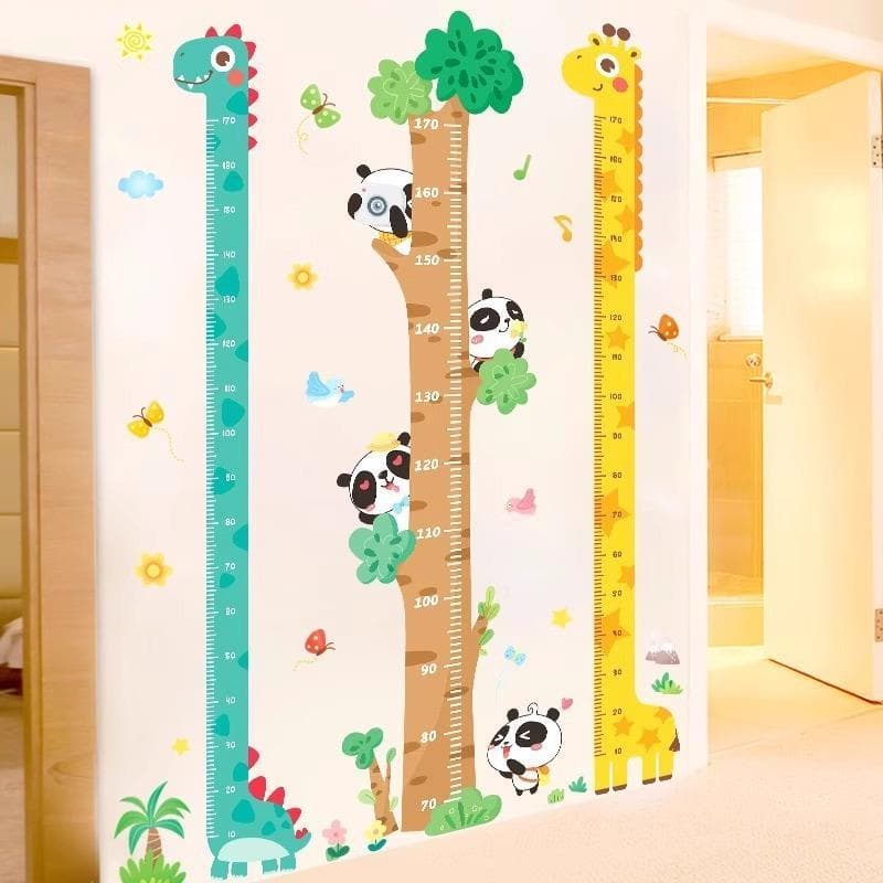 Crianças altura adesivo de parede instrumento medição régua crianças bebê medição altura ferramenta útil dos desenhos an