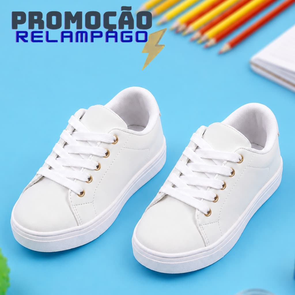 Tênis Infantil Meninos Meninas Casual Leve e Confortável Com Sola Antiderrapante Para Uso Diário