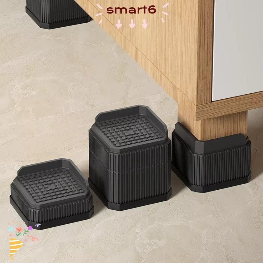 Almofada De Pé Para Móveis Inteligentes , Elevadores De Cama Redondos E Resistentes , Levantador Antiderrapante Ajustáve