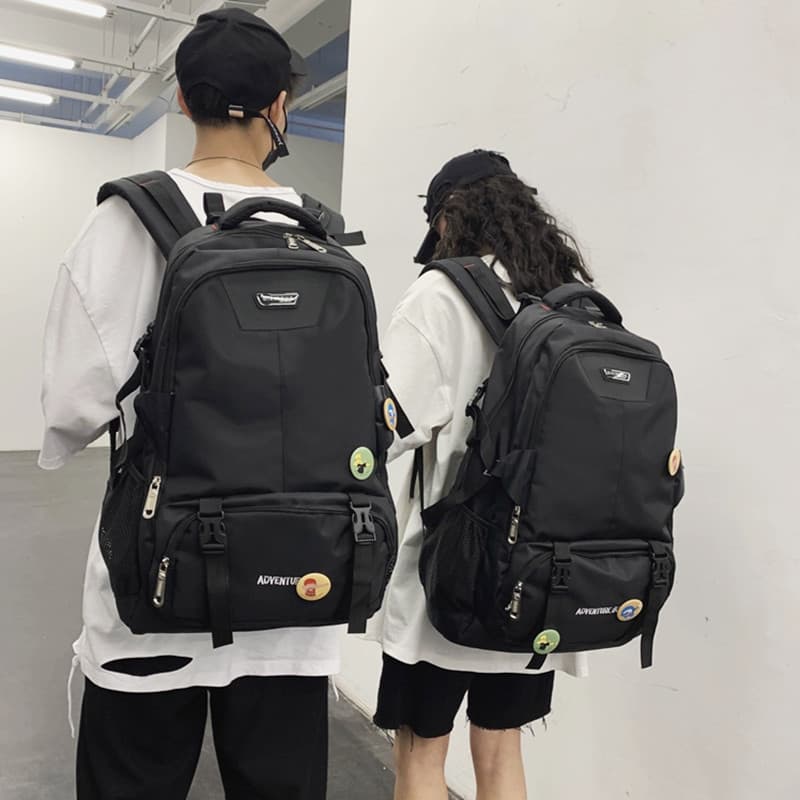 Homens mochila Super grande capacidade mochila de viagem feminino Street Wear simples High School estudantes universitár