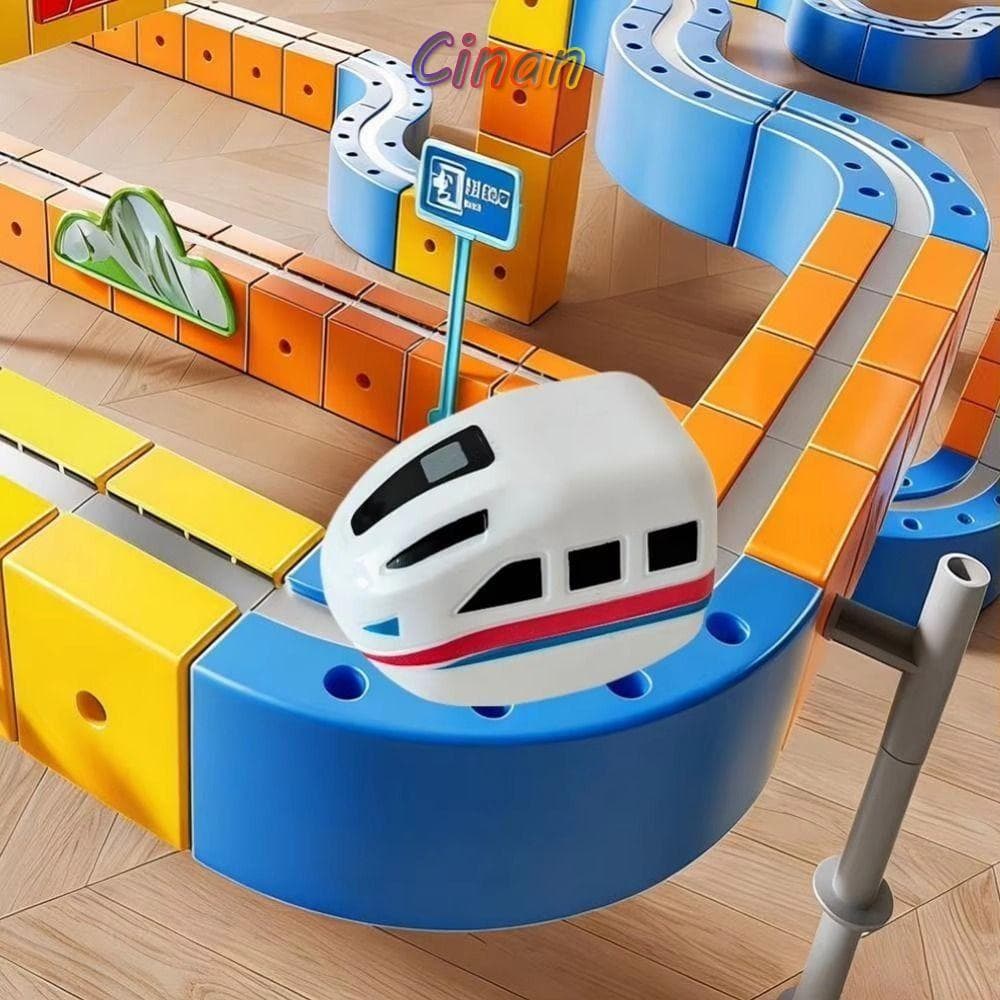 Brinquedos De Pista Ferroviária CINAN , Trem De Trilhos De Plástico De Condução Suave E Constante , Brinquedo Inteligent