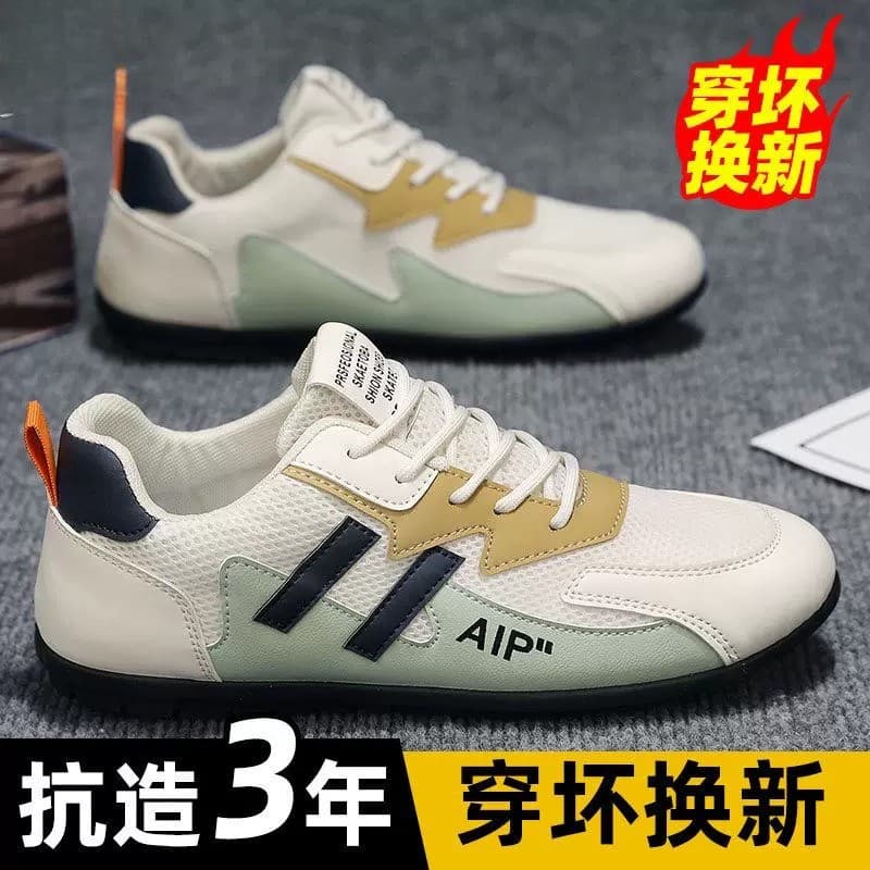 Sapatos masculinos 2026 primavera verão novo estilo esportes sapatos casuais malha respirável All-Match condução sola ma