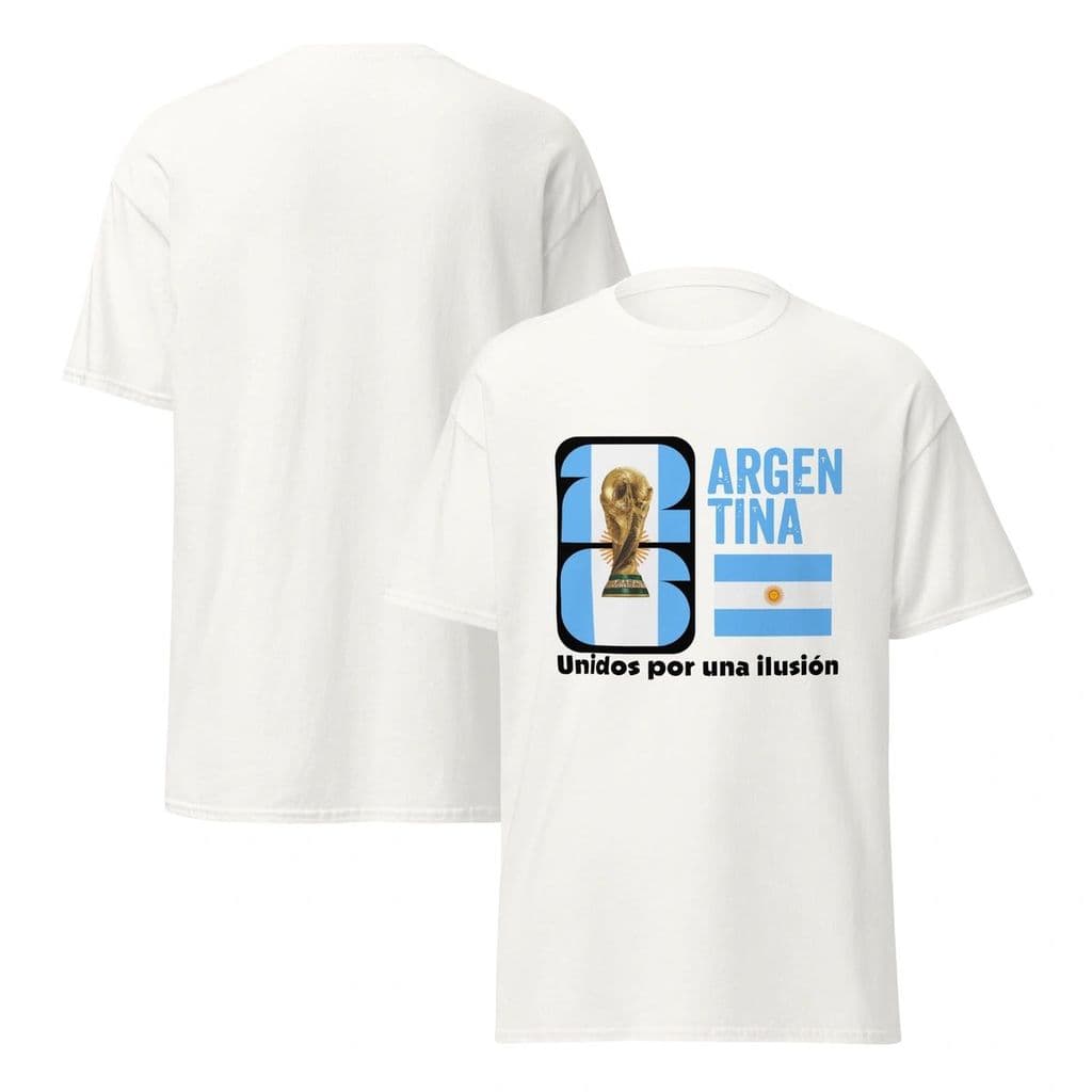 Camiseta Masculina Argentina Unidas por Una Ilusi贸n