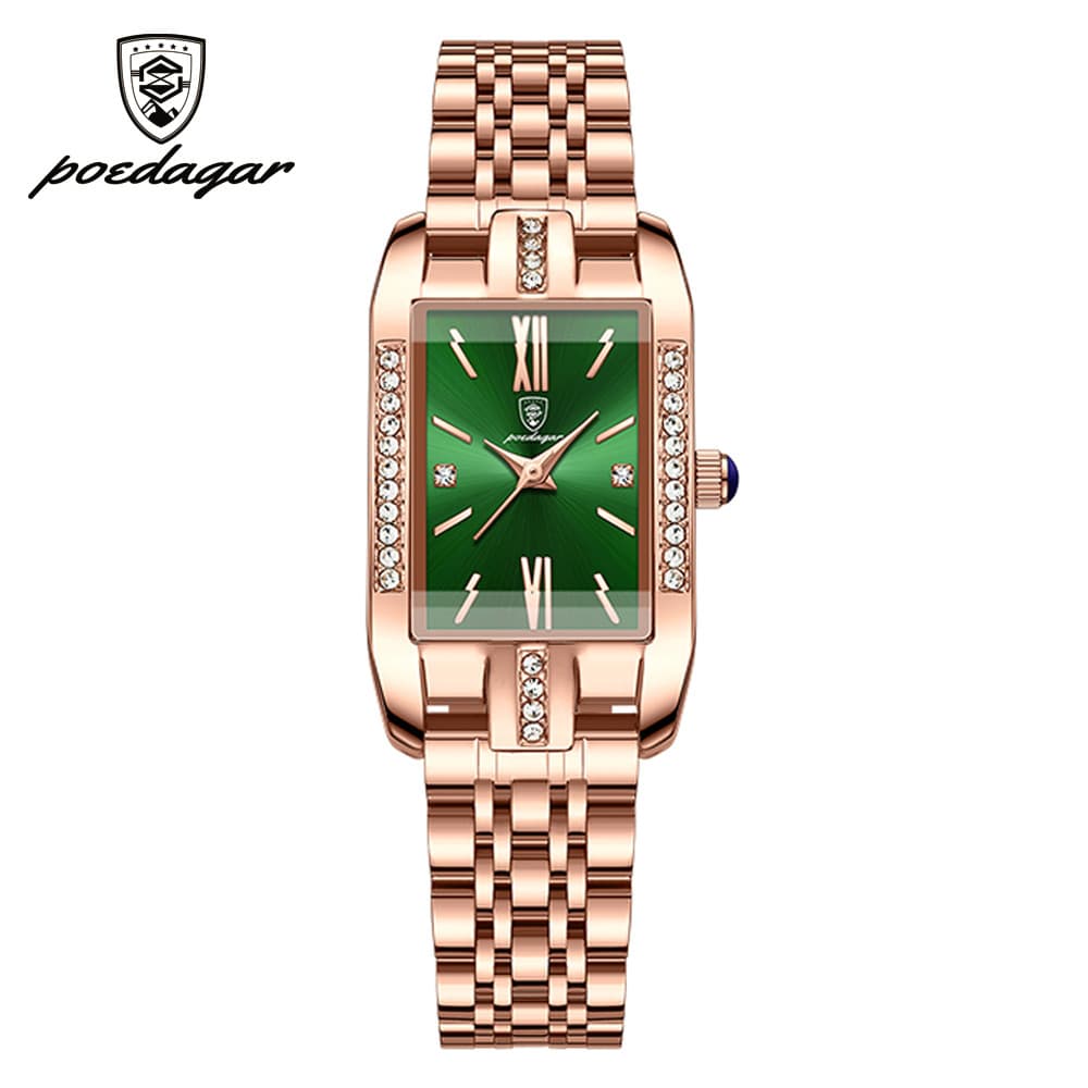 POEDAGAR P365 Relógio De Diamante De Alta Qualidade Marca Superior Luxo Moda Negócios Retângulo À Prova Dwaterproof Água
