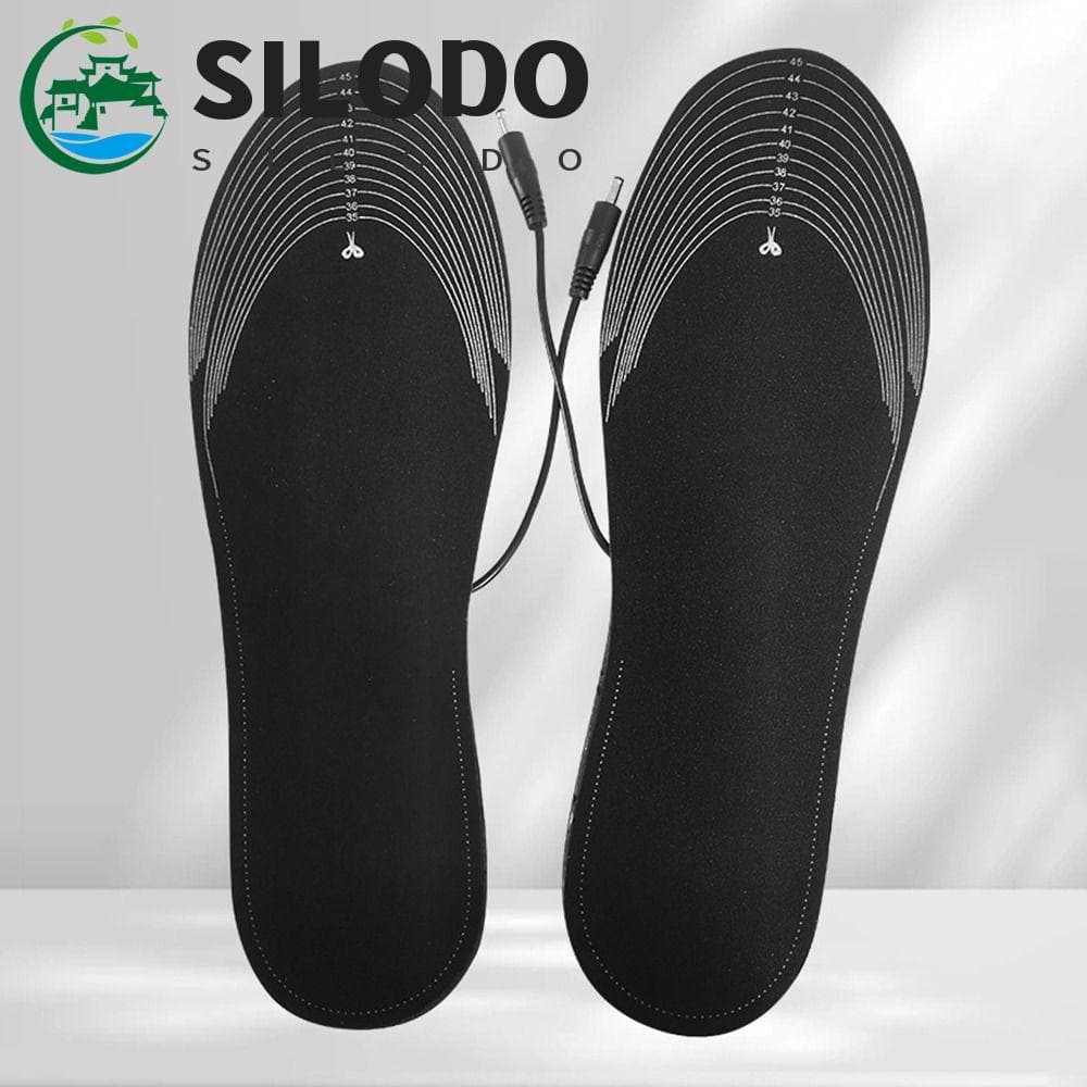 Palmilhas Térmicas Quentes SILODO , Aquecidas USB Antiderrapantes Com Controle De 3 Engrenagens , Aquecimento Rápido