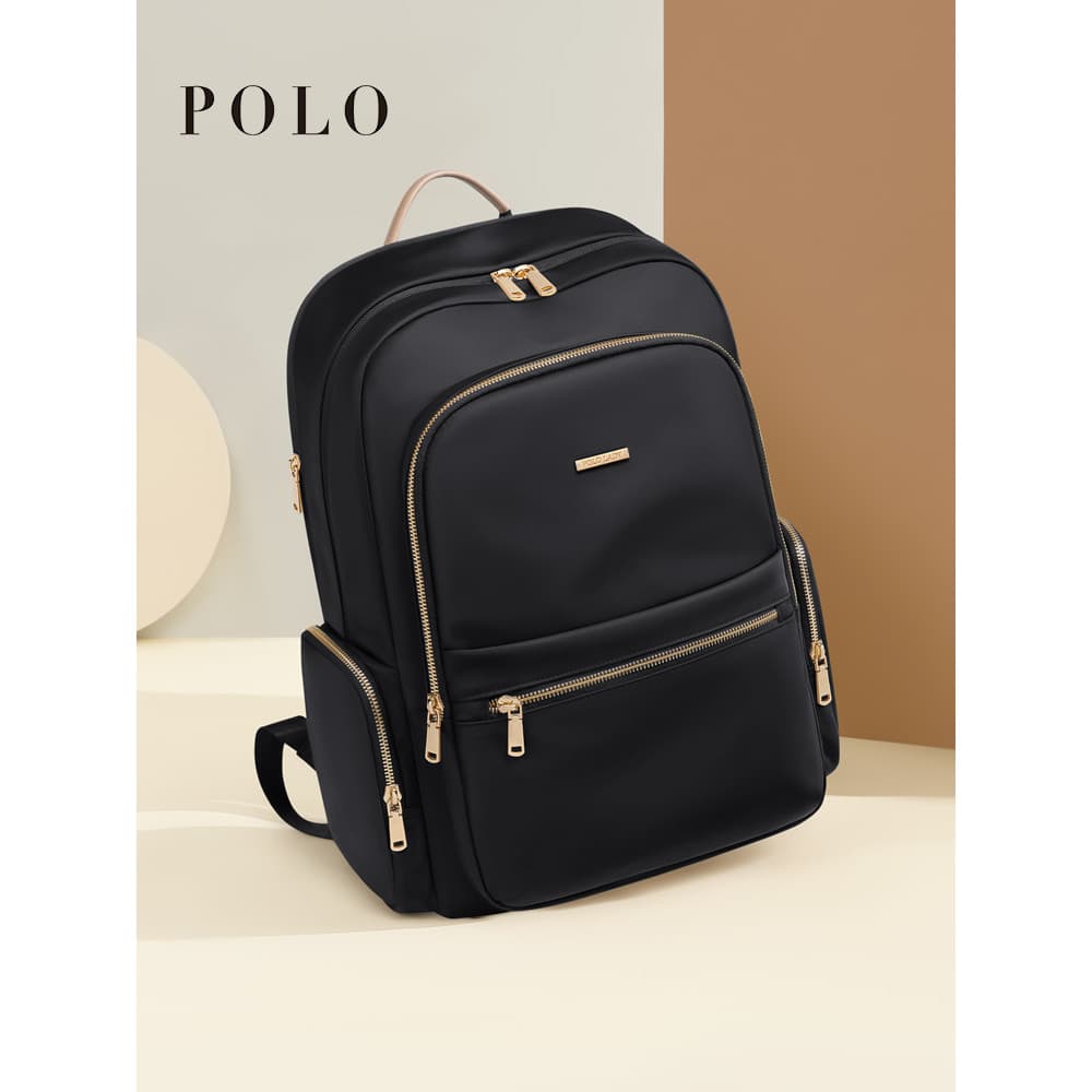 Mochila POLO feminina 14/15.6 polegadas mochila para computador grande capacidade lazer negócios viagem estudante bolsa