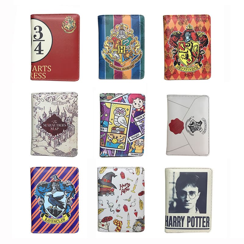 Livro de passaporte de Harry Potter Porta-identidades de Harry Potter Porta-passaporte de Dragon Ball fofo de desenho an