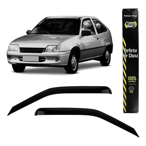 Calha De Chuva Acrilica Fumê Kadett 1988 A 1998 2 Portas