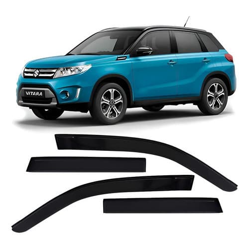 Calha De Chuva Acrilica Fumê Vitara 2016 A 2021 4 Portas