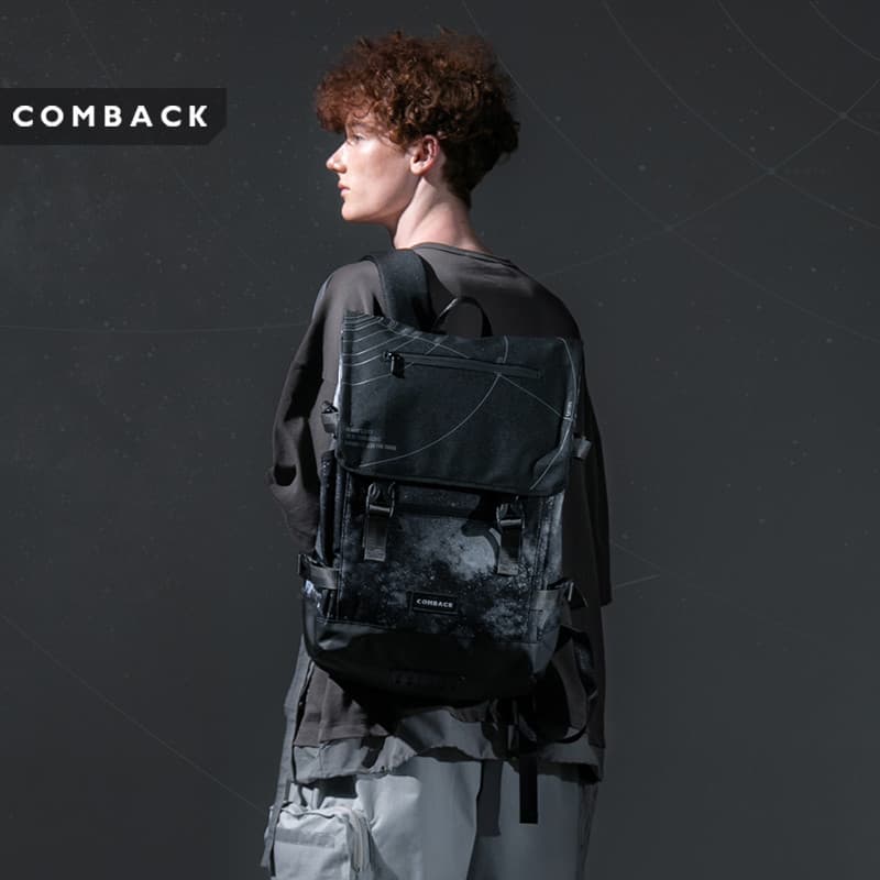COMBACK Trendy Hip-Hop Mochila Grande Capacidade Rua Camuflagem Mochila Street Wear Casual Estudante Computador Escola