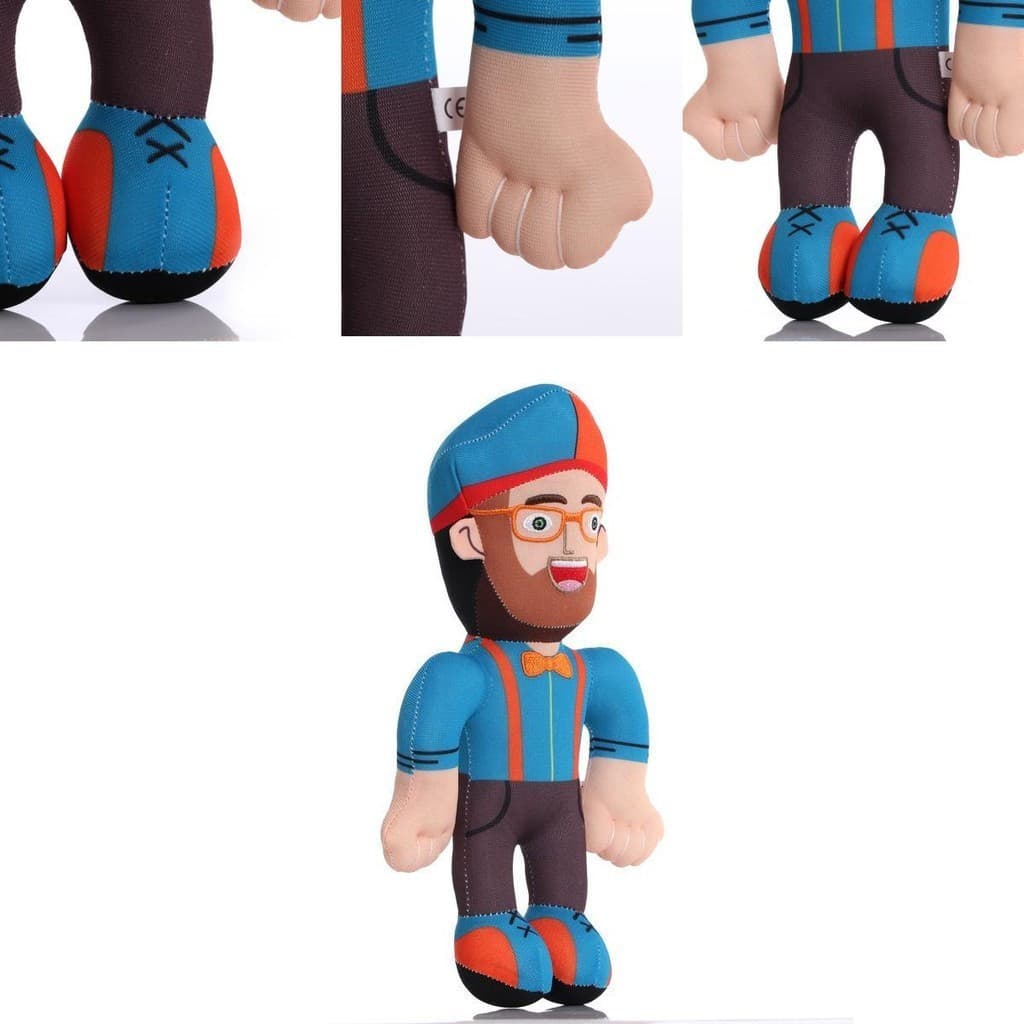 11 Inch Blippi Plush Toys Cartoon Brinquedos De Pelúcia Soft Enlightenment Propaganda De Iluminação Infantil Presentes D