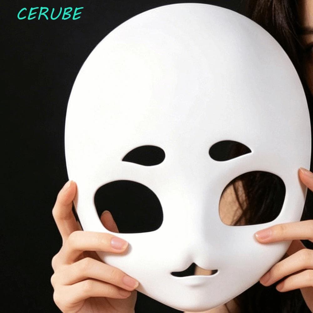 Máscara De Caveira Com Cabeça De Besta CERUBE , Animal De Sobrancelhas Em Forma De Feijão Branco Plástico DIY Espessa
