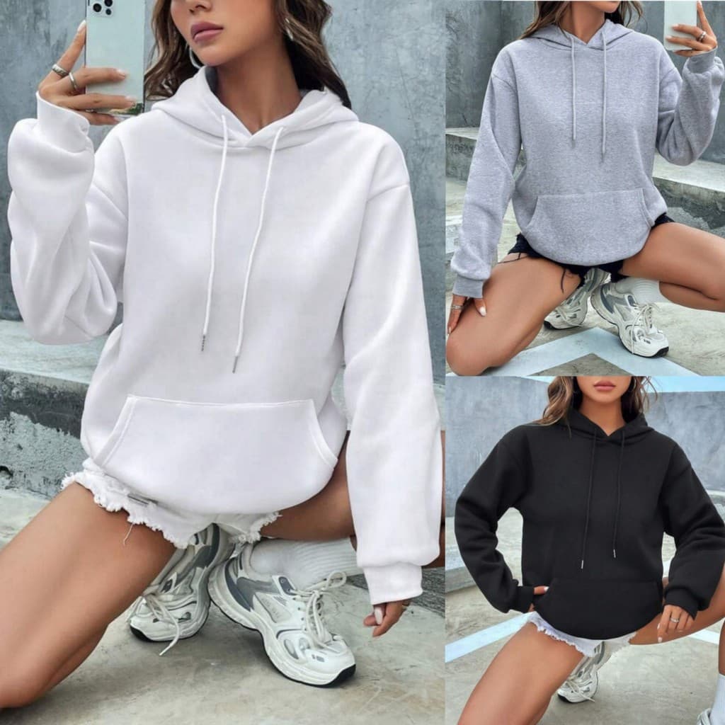 2026 independente em pé Cross-Border novo estilo feminino manga bolso moletom camiseta topo