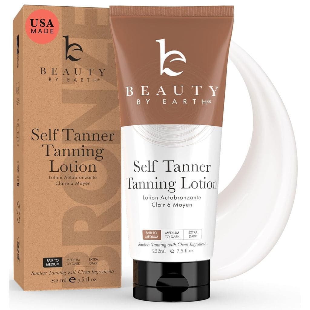 Loção Bronzeadora Auto-Bronzeadora - Fabricada nos EUA com Ingredientes Naturais e Orgânicos, Não Tóxica, Melhor Bronzea