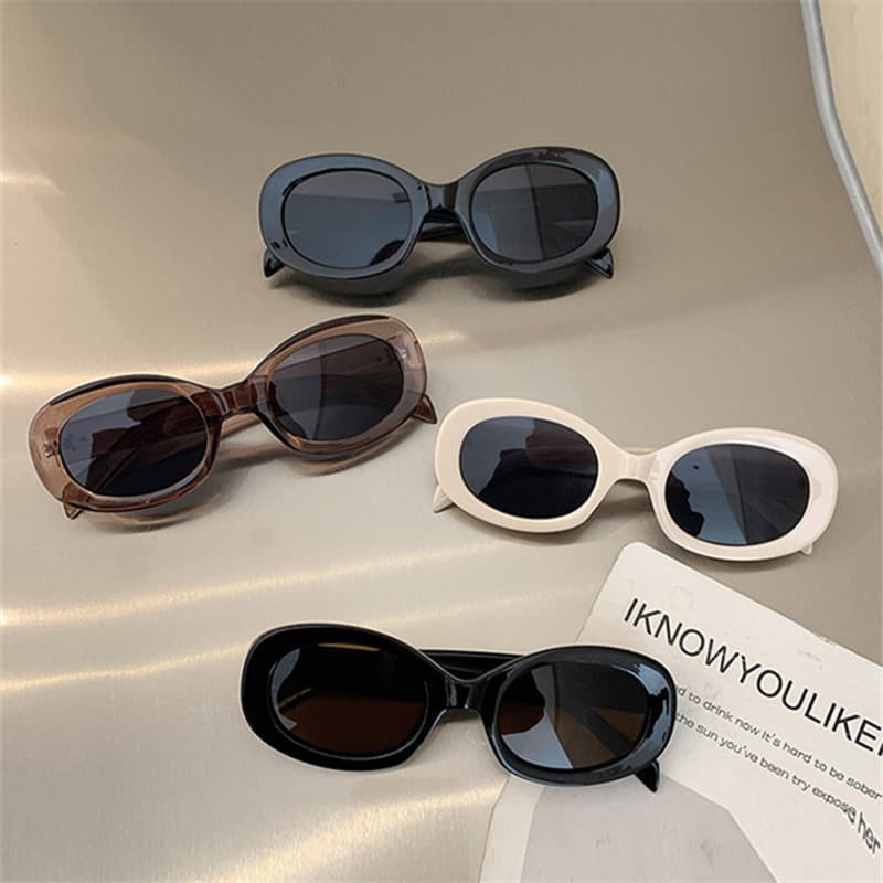 Novos Óculos de Sol Ovais para Homens e Mulheres, Moda Retrô OVGM