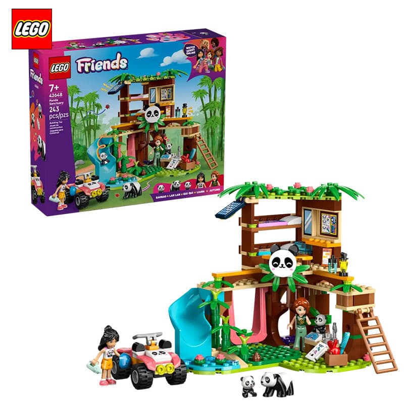 LEGO LEGO 42648 Bom amigo Panda Área de proteção Blocos de construção para meninas montados brinquedos de partículas peq