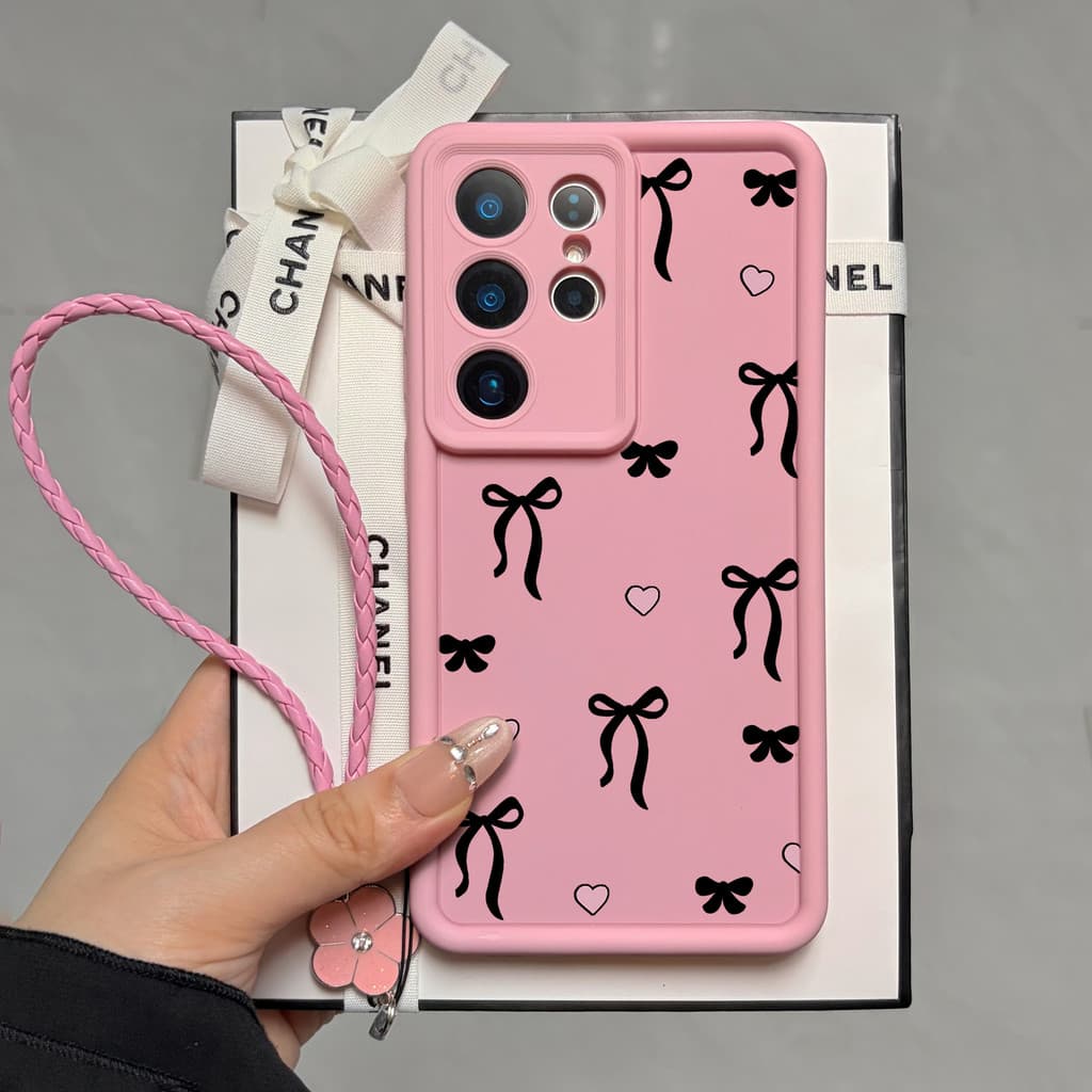 Capinha Samsung S26 Ultra Anti Impacto Feminina com Cordão A56 A36 A26 A55 A35 A25 S25 S24 #058F