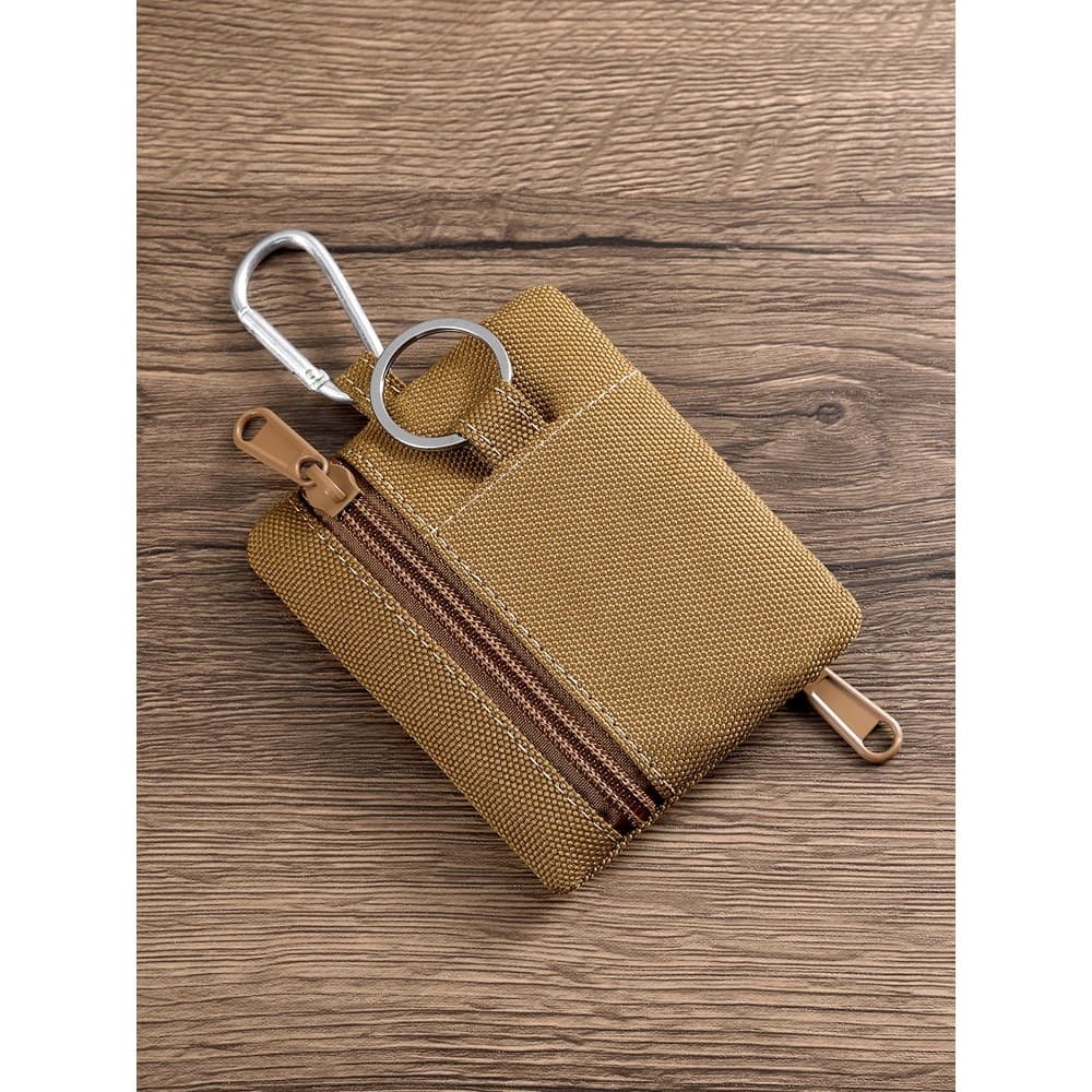carteira masculina carteira masculina com ziper Novo japonês Mini moeda bolsa titular do cartão lona pequena carteira co