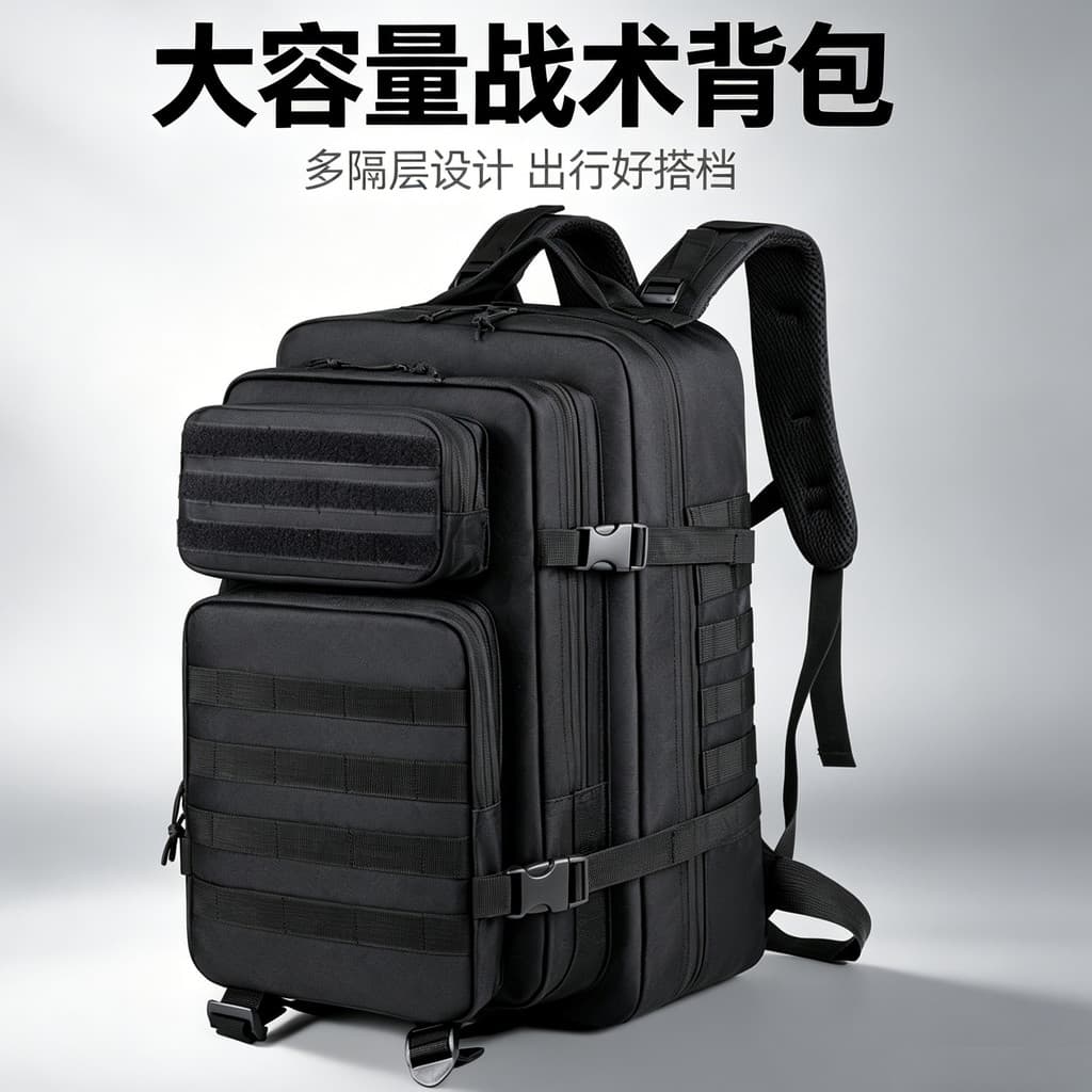 40L grande capacidade ao ar livre tático mochila multifuncional à prova dwaterproof água viagem caminhadas acampamento m