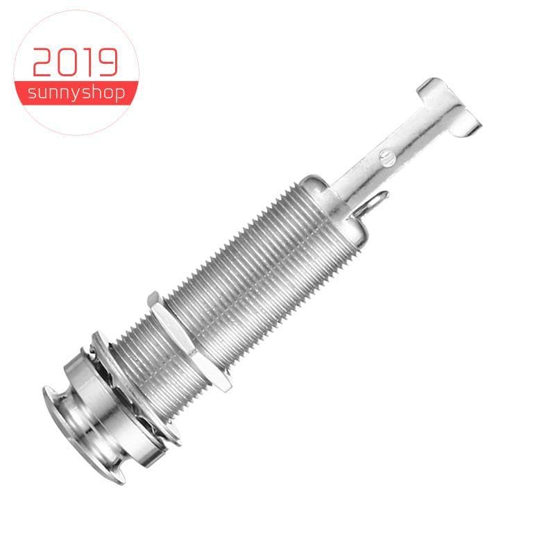 [Bestseller S] Cilindro Clip End Pin Mono Painel Saída Jack Soquete Para Guitarra Elétrica 6.35mm