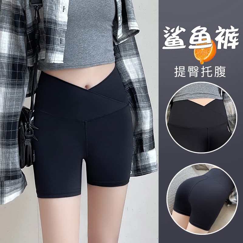 Calças de segurança para maternidade, roupa externa de verão, Shorts para maternidade, Leggings finas de tubarão, Anti-r