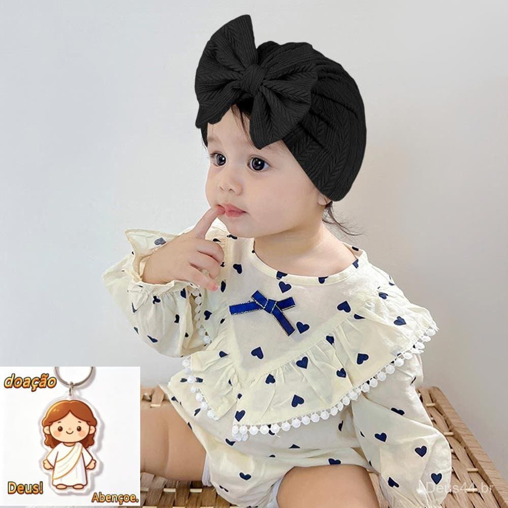 MH-BEAUTY Turbante Boné Infantil Moda Bebê Meninas Meninos Crianças Headwraps（Dar chaveiro）