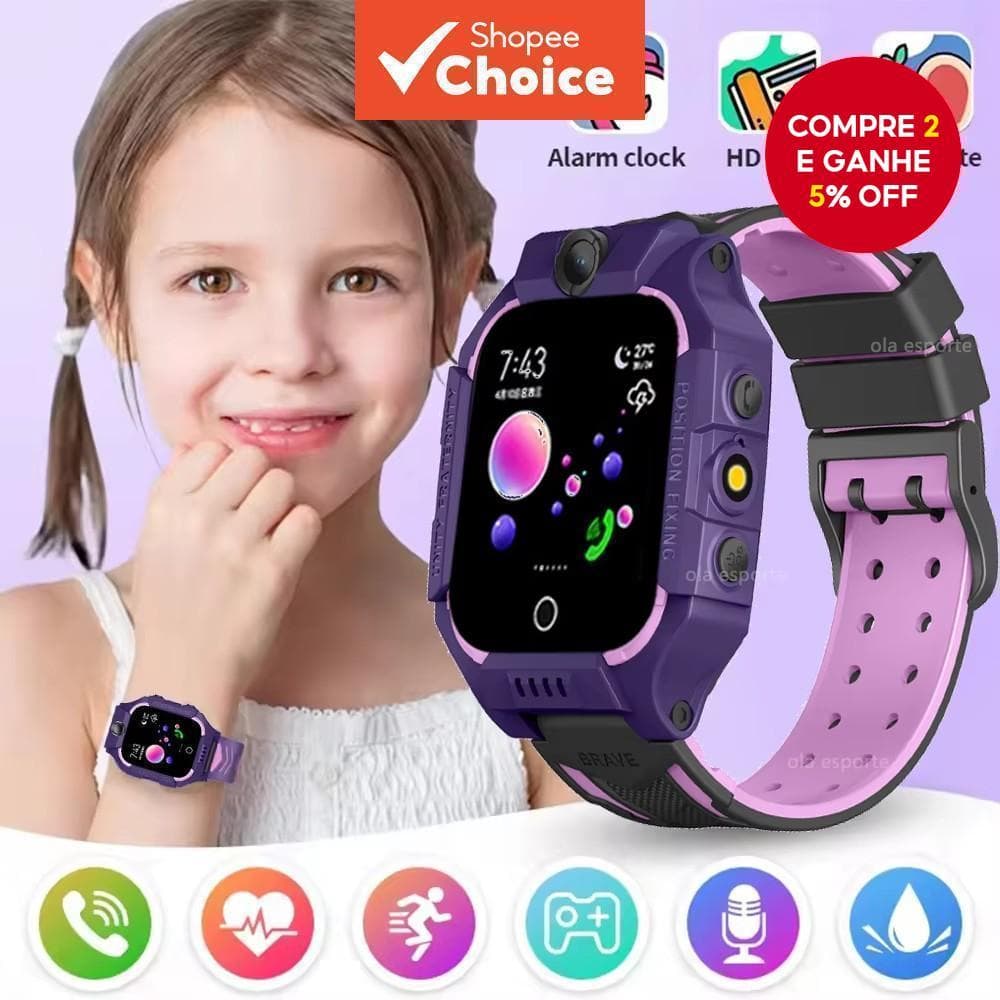 Crianças Relógio Inteligente Tela De Toque 4G Cartão Sim Chamada Jogos Música Smartwatch Menino Presente