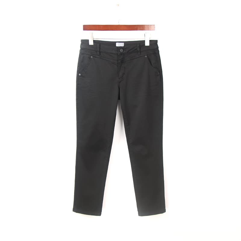 Primavera outono novo estilo preto pequeno Jeans reto feminino comércio exterior 100kg tamanho grande cintura alta elást