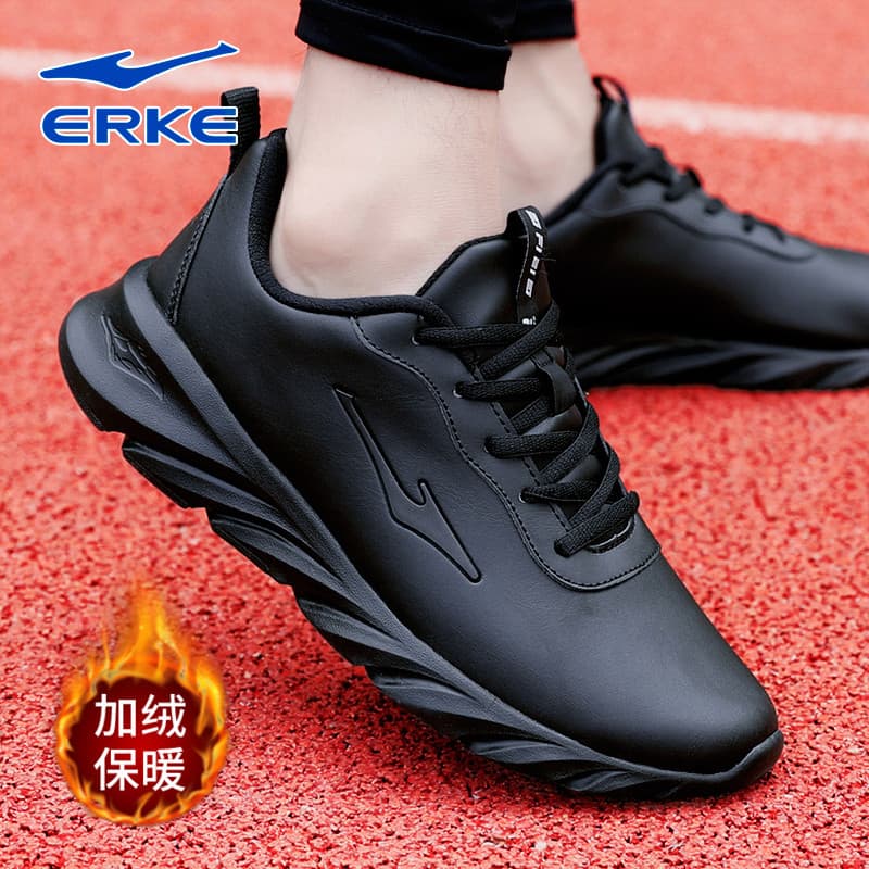 Hongxingerke sapatos masculinos sapatos esportivos 2026 inverno estrela vermelha oficial loja principal velo-velo quente