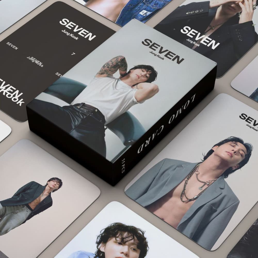 55 Peças/Conjunto de Cartões Lomo do Álbum Kpop Idol BTS JungKook, Cartões Fotográficos da Série Bangtan Boys, Postais B