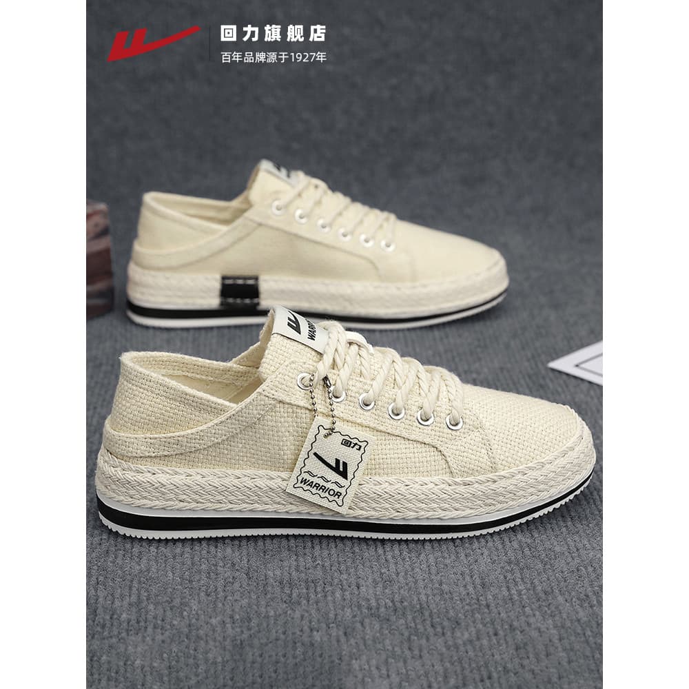 Puxar para trás sapatos masculinos sapatos de lona 2026 novo estilo verão Melaleuca sola velho pequim sapatos de pano ma