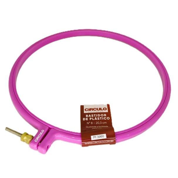 Bastidor de Plástico 8 - 20,3cm - Rosa