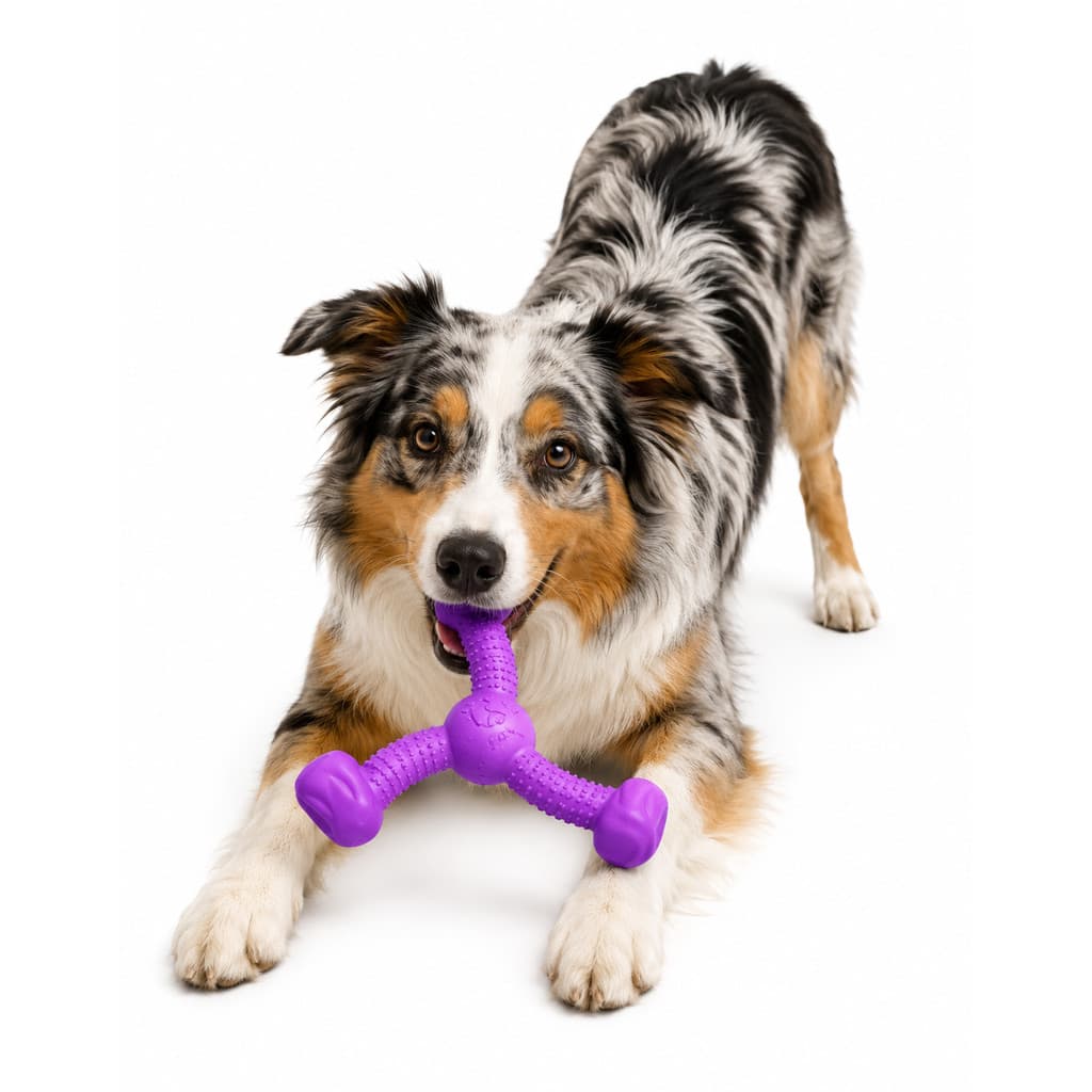 Brinquedo Mordedor Rokka Grande Roxo Pet Cachorro Stark Pet