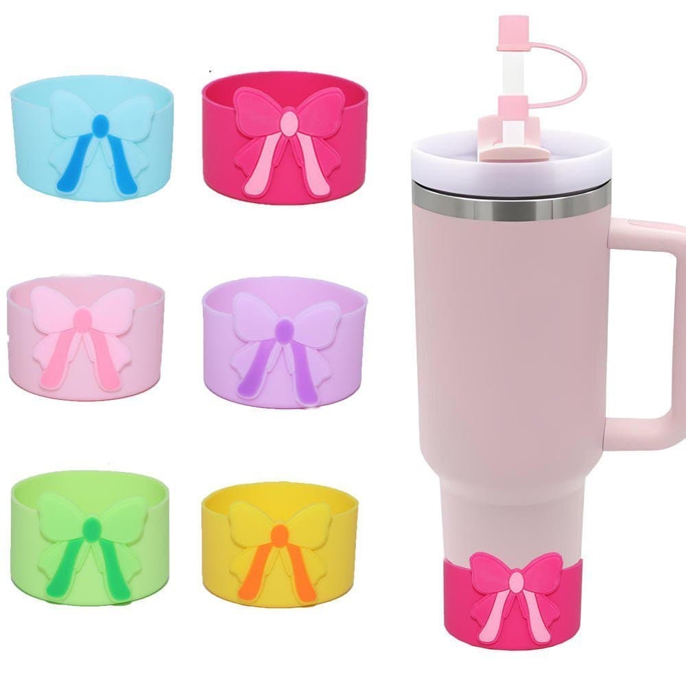 Capa protetora de silicone com suporte curvado, adequada para acessórios em formato de copo de 7,5 cm.