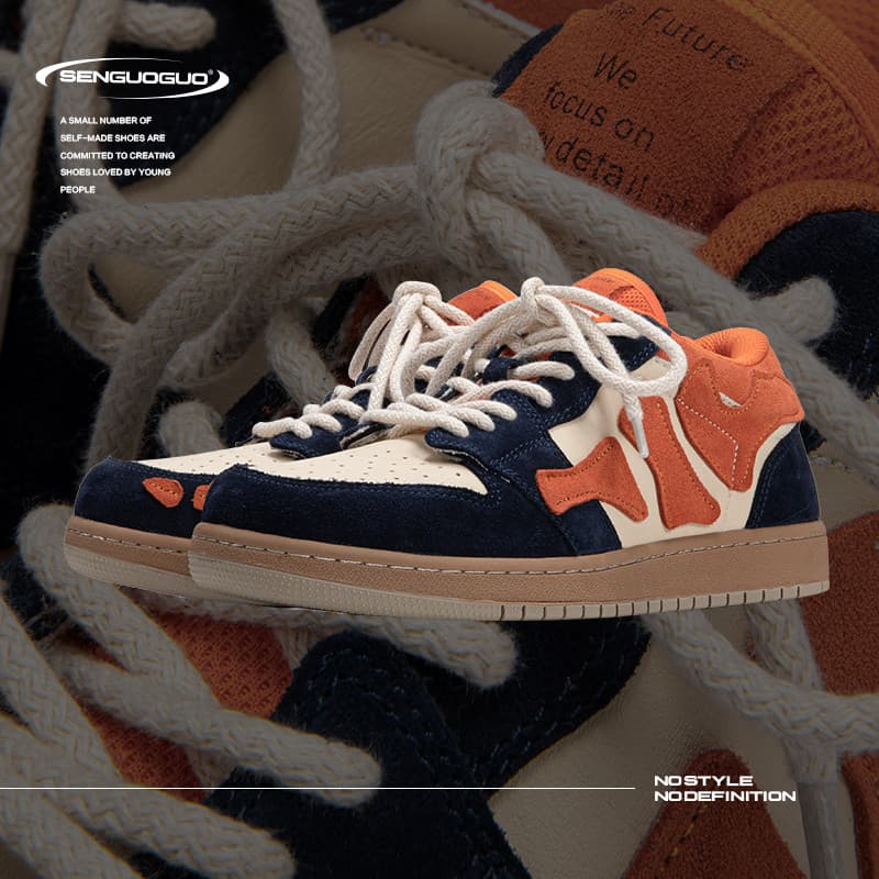 @ @ @ Senguoguo Nicho Bone Tênis Masculino Estilo Primavera Japonês Retro Sola Grossa Sapatos de Treinamento Alemão Calç