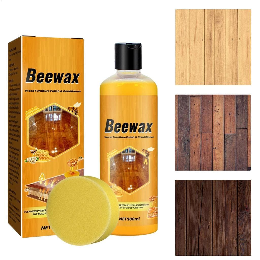 Polidor E Condicionador De Móveis De Cera De Abelha 100/120ml Tempero De Madeira Para Piso iadbr