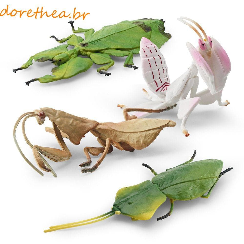 DORETHEA Simulado Inseto , Ornamentos Estatueta De Mantis Realista , Modelos De Oração Em Miniatura De Animais