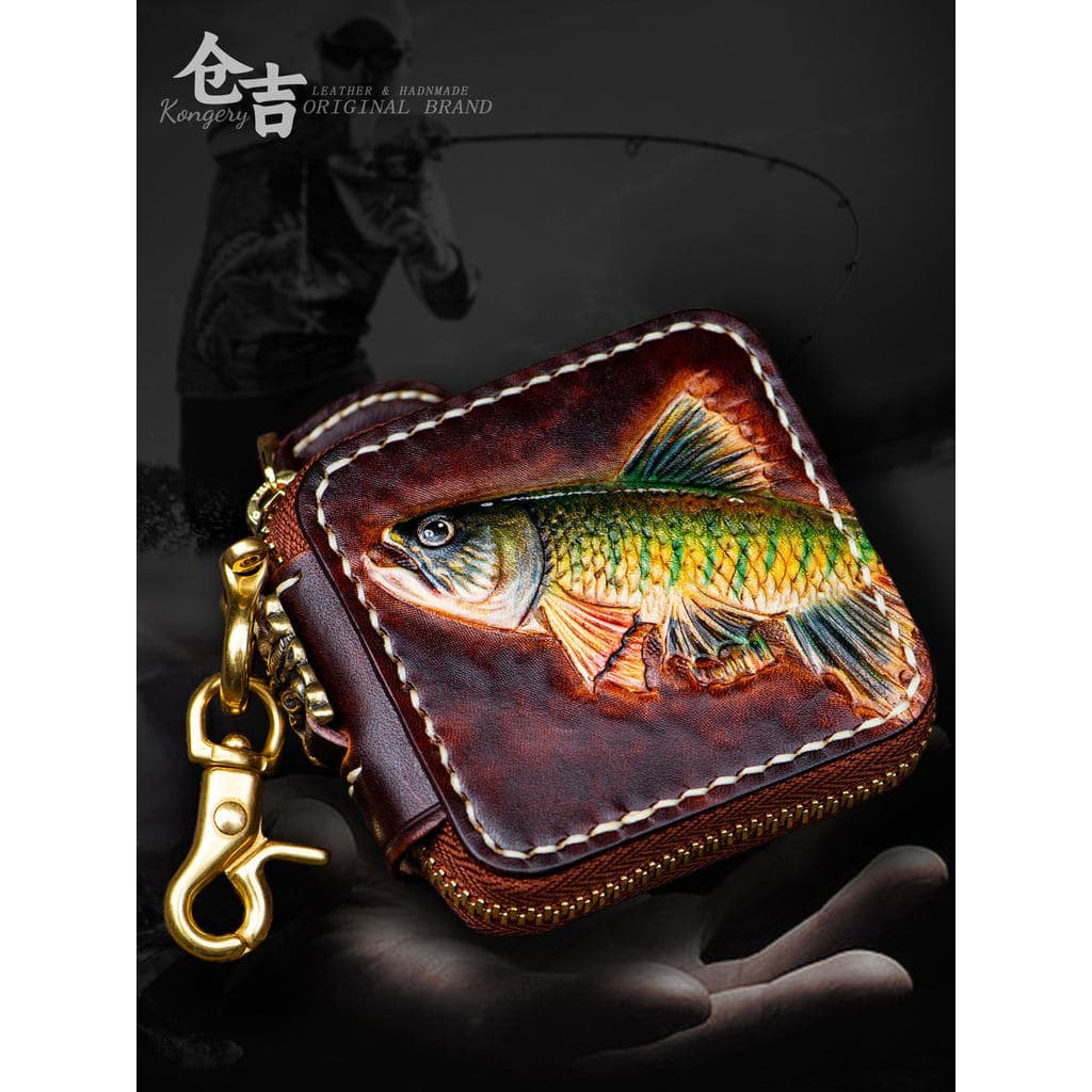 Acima de tudo!Pacote de isca da sorte para armazém de Micro-Item indispensável!Couro esculpido boca de cavalo peixe lant