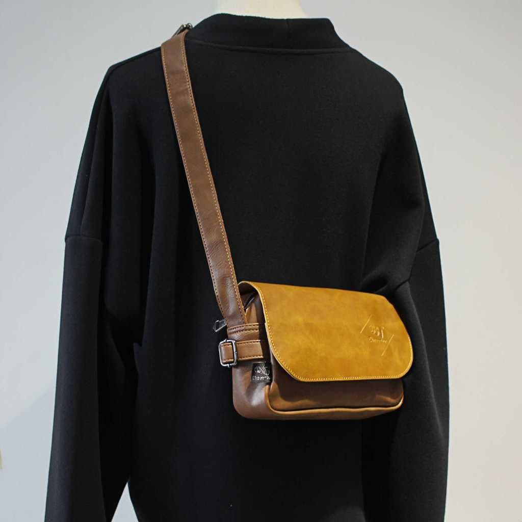 Palha StrawBox Street Wear Bolsa Masculina Bolsa Mensageiro de Ombro Bolsa Masculina Casual All-Match Pequena Mochila Mo