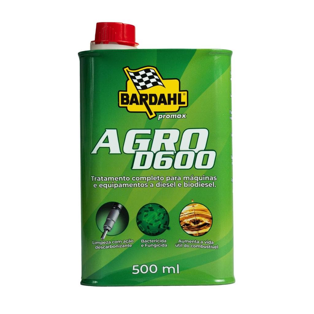 Aditivo Diesel Bardahl Agro D600 500ml Trator Caminhão