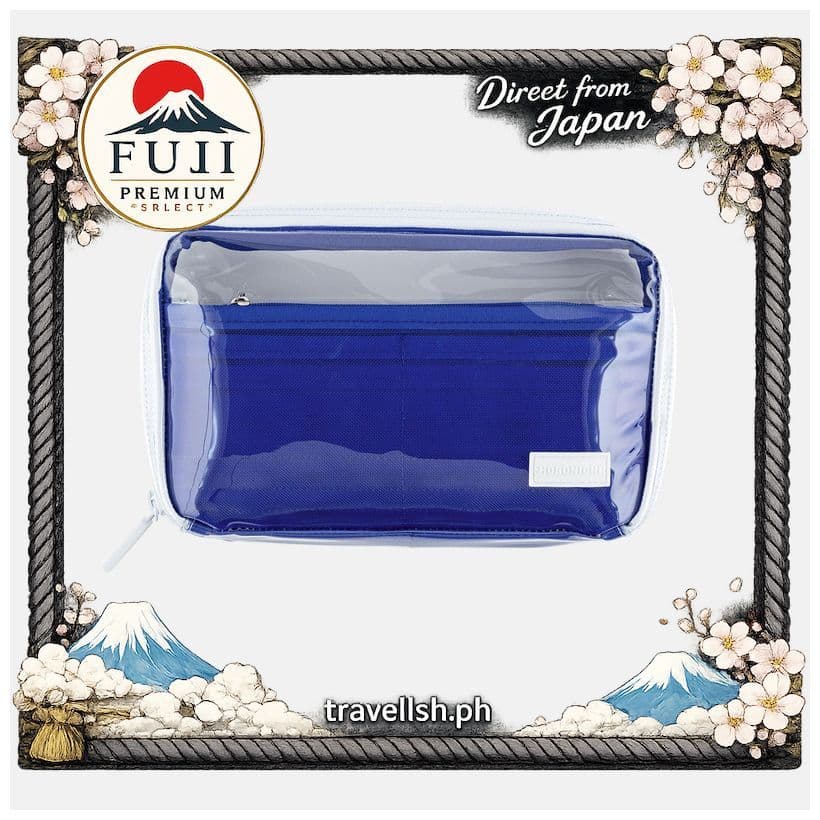 [Hobonichi] Estojo Organizador Transparente Azul Hikidashi Pouch Sister 【Direto do Japão】