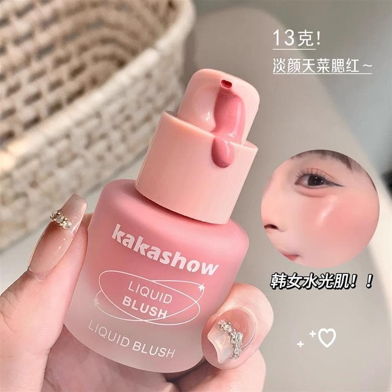 2025 novo estilo de venda quente líquido Blush expansão cor psiquiatra brilho contorno maquiagem Natural segurando fosco