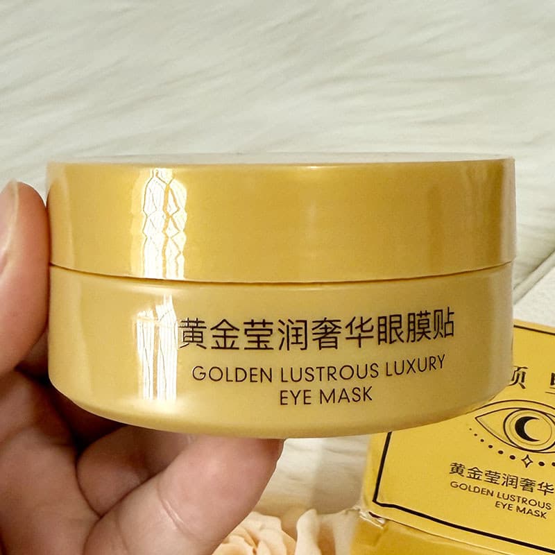 Yanli Golden Hidratante Luxuoso Máscara para os Olhos Patch Hidratante Hidratante Clarear Olheiras Melhora as Linhas dos