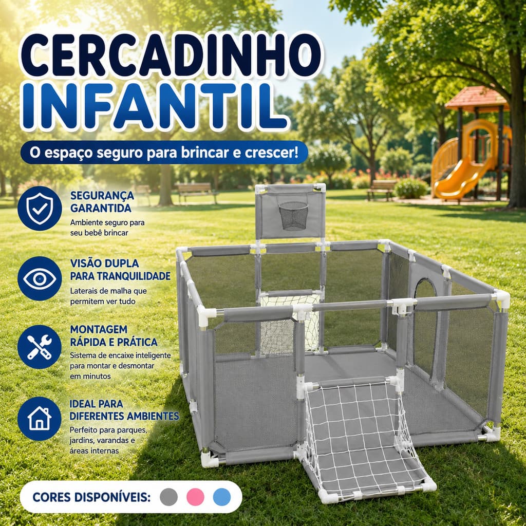 JOYA KID Baby Playpen Large Playpen Boy Girl Portable Foldable Baby Playpen Football Game Playpen