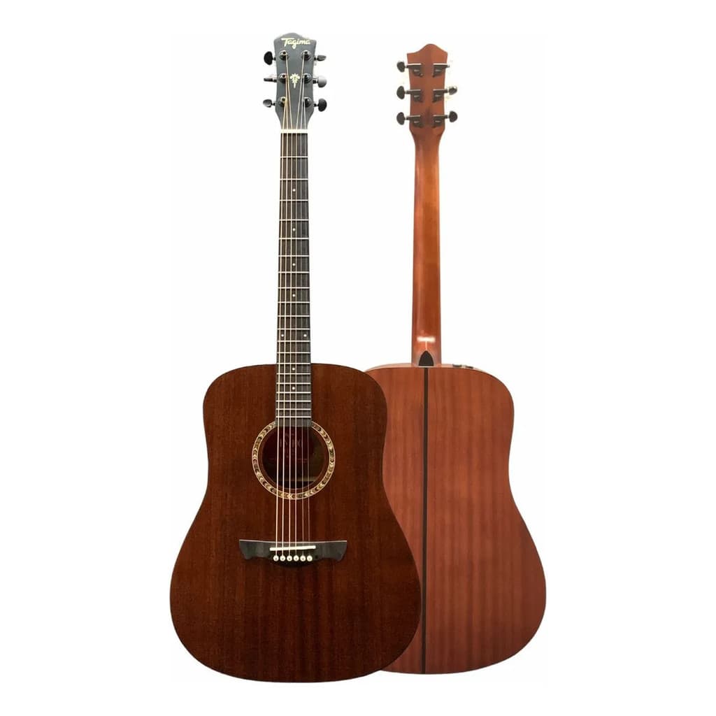 Violão Eletroacústico Tagima Tulum TLM-100 EQ NTM Folk Aço Com Bag Natural Mahogany