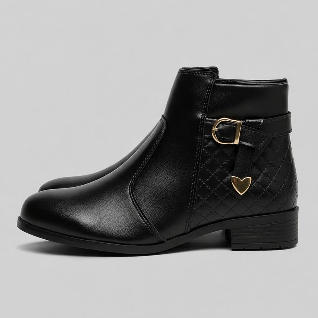 Bota Feminina Coturno Cano Curto  Confortável Envio Imediato!!