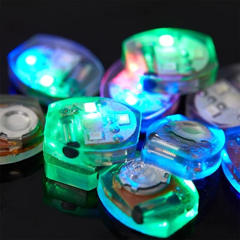 DIY Mini Luzes De Botão 10 Pçs À Prova Dwaterproof Água Vibração Flash Lâmpada Impacto Brilho Luz Para Sapatos Sacos & B